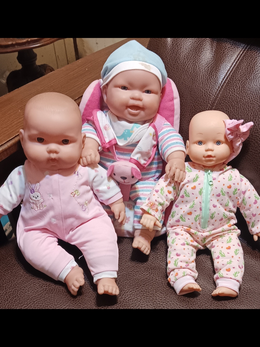 Pink Plush Baby Dolls
